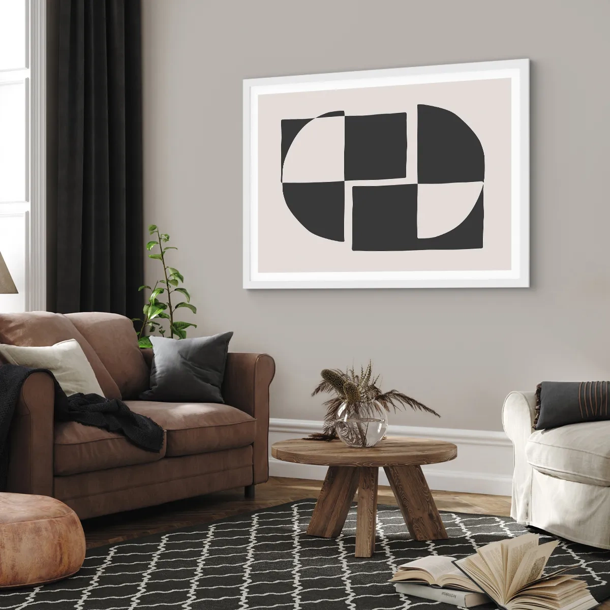 Poszter fekete keretben - Antitézis – szintézis - 100x70 cm