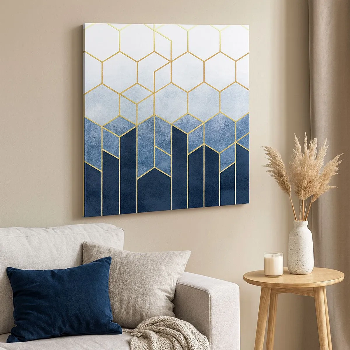 Vászonkép - Kompozíció szinkópa ritmusban - 30x30 cm