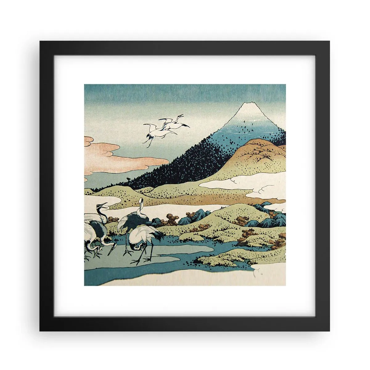 Poszter fehér keretben - Japán lélekben - 30x30 cm