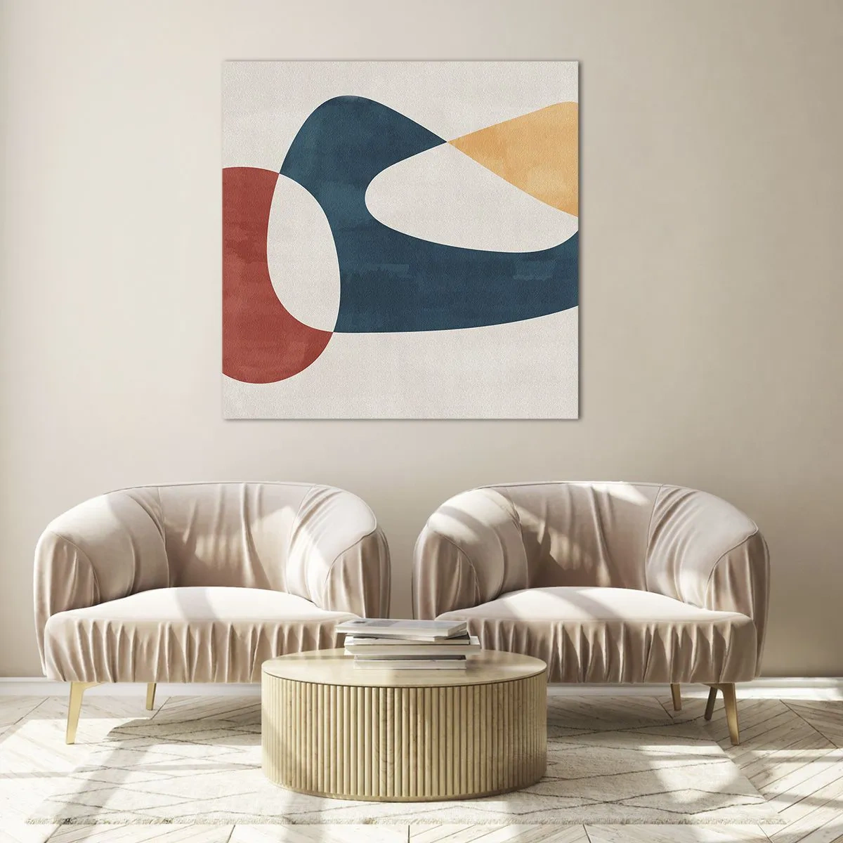 Üveg kép - Befolyások és metamorfózisok - 70x70 cm