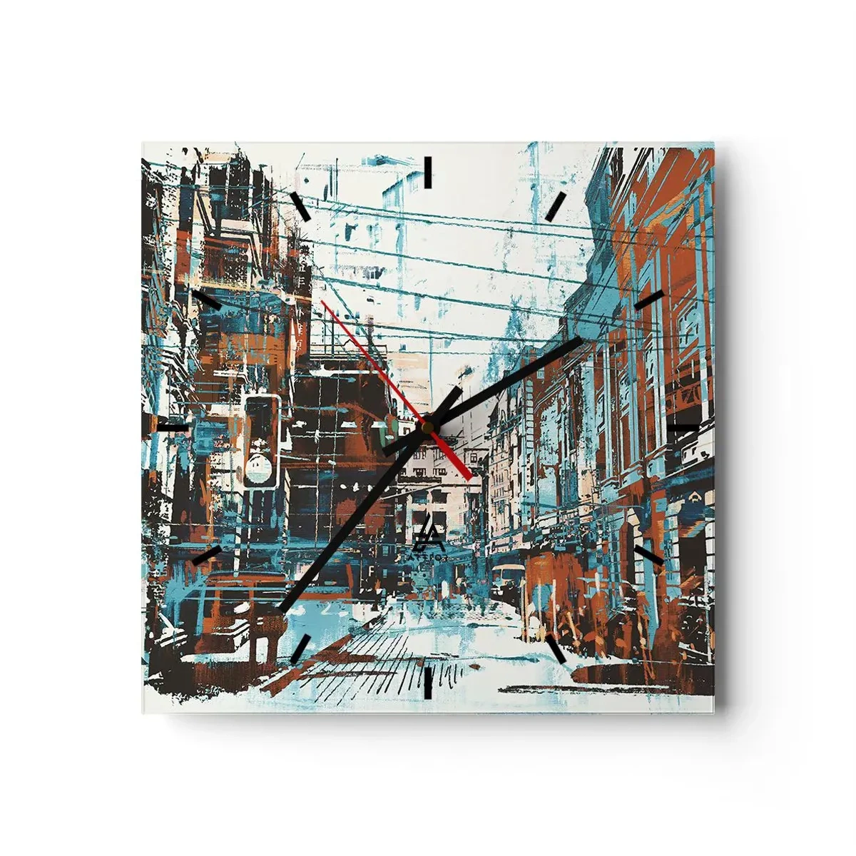 Falióra, Óra - Egy kopott városi ösvény - 30x30 cm