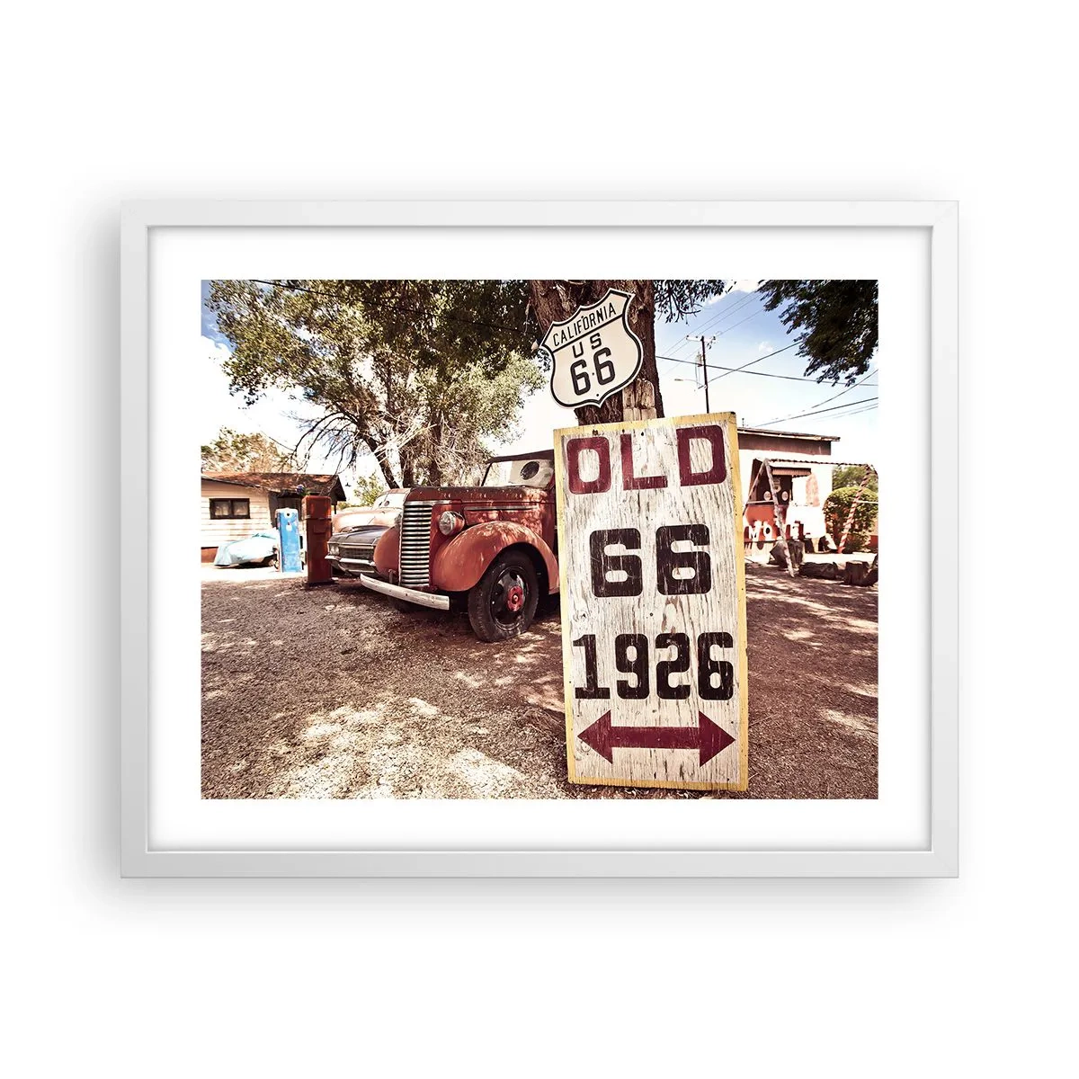 Poszter fekete keretben - Az amerikai tartomány legendája - 50x40 cm