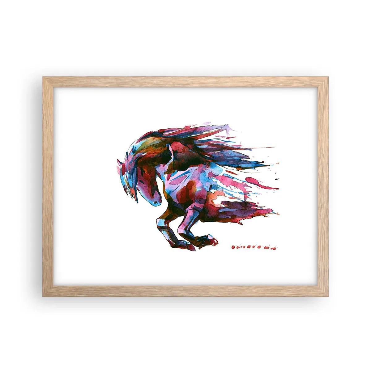 Poszter világos tölgy keretben - Az elragadtatásban - 40x30 cm