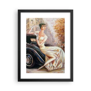 Poszter fehér keretben - Elegancia retro stílusban - 30x40 cm