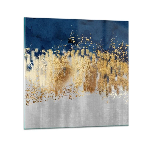 Üveg kép - Modern kompozíció csillogással - 40x40 cm