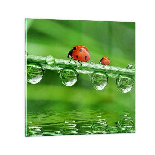 Üveg kép - Egész nyáron az úton - 50x50 cm