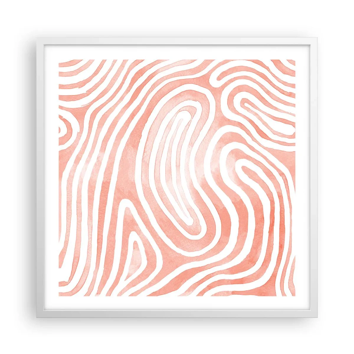 Poszter fekete keretben - Egy korall labirintusban - 60x60 cm