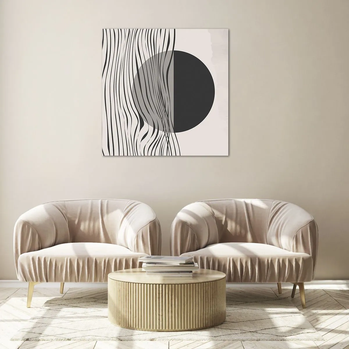 Üveg kép - A feles kompozíciója - 60x60 cm