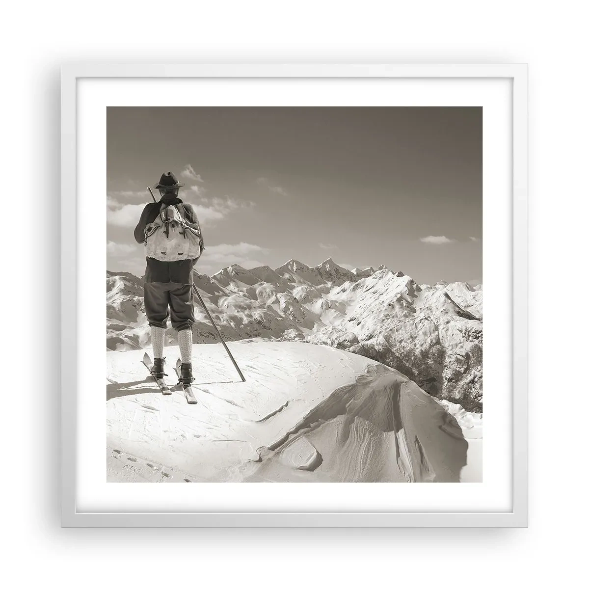 Poszter fekete keretben - És a hegyek ugyanazok - 50x50 cm