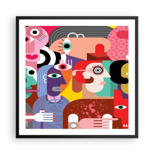 Poszter fehér keretben - Picassó úrtól vagyunk - 60x60 cm