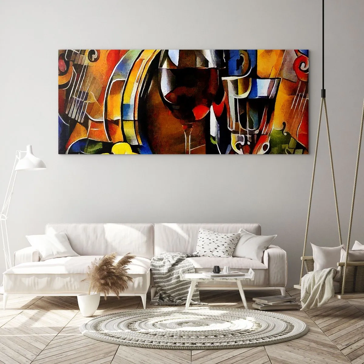 Üveg kép - A világ is színeket ölt - 100x40 cm