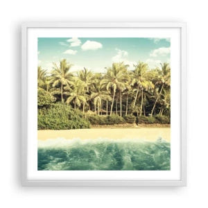 Poszter fekete keretben - Talán itt? - 50x50 cm