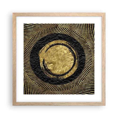 Poszter világos tölgy keretben - Glamour kompozíció - 40x40 cm