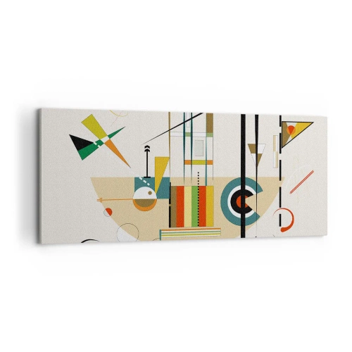Vászonkép - És nevet a világ - 100x40 cm