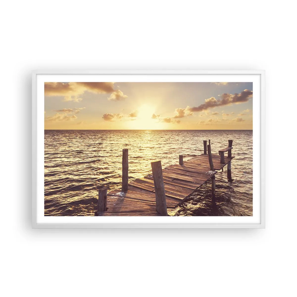 Poszter fekete keretben - A szelídség aranyföldje - 91x61 cm
