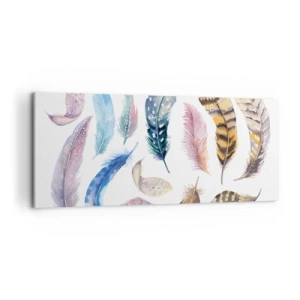 Vászonkép - Könnyű, tarka és sokszínű - 120x50 cm