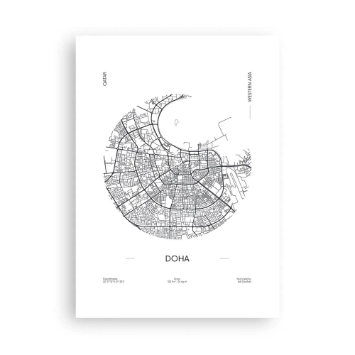 Poszter - Doha anatómiája - 50x70 cm