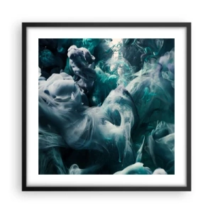 Poszter fehér keretben - A színek mozgása - 50x50 cm