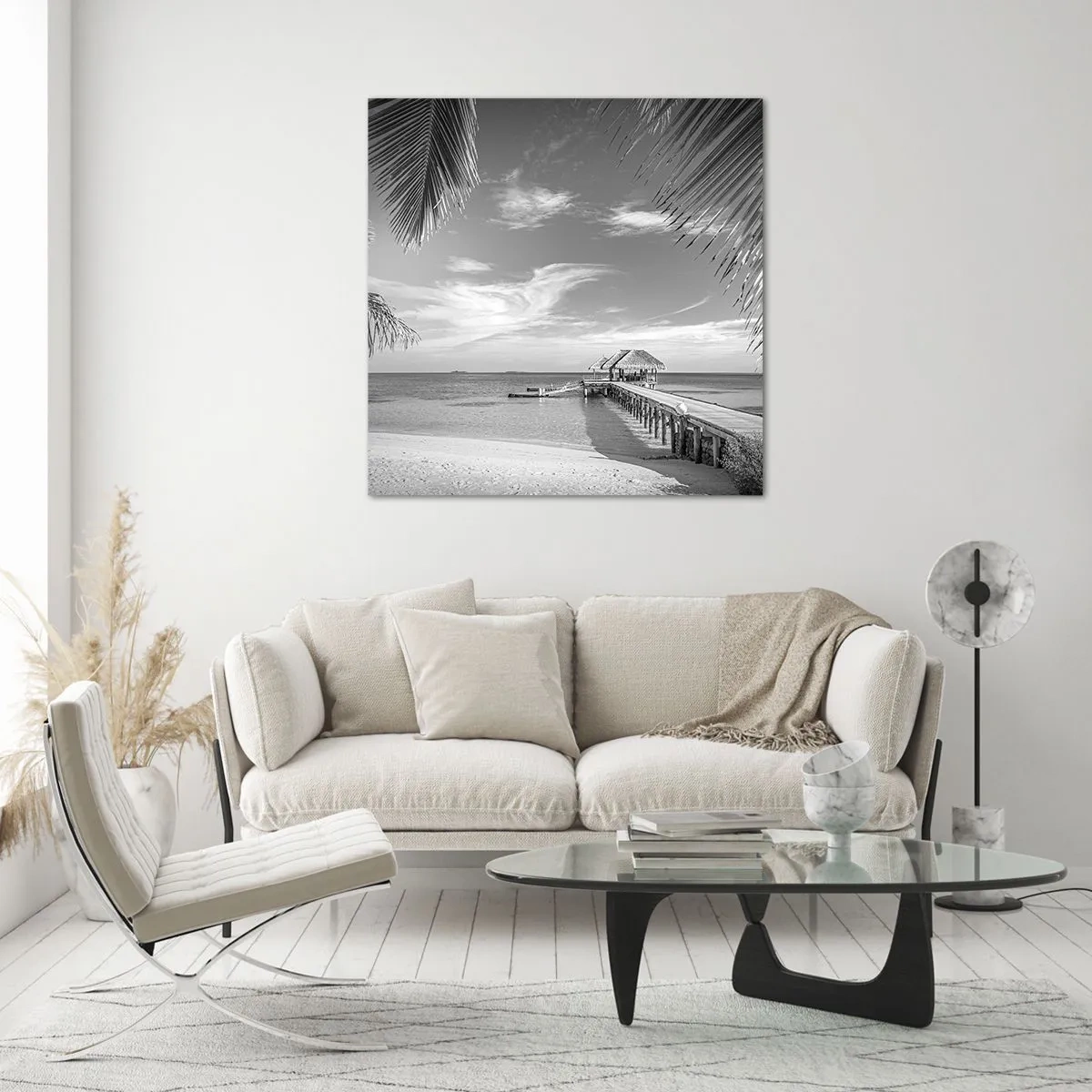 Üveg kép - Emlék vagy álom? - 60x60 cm