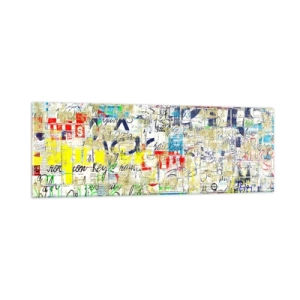 Üveg kép - Egyszerűen tetszik a szemnek - 90x30 cm