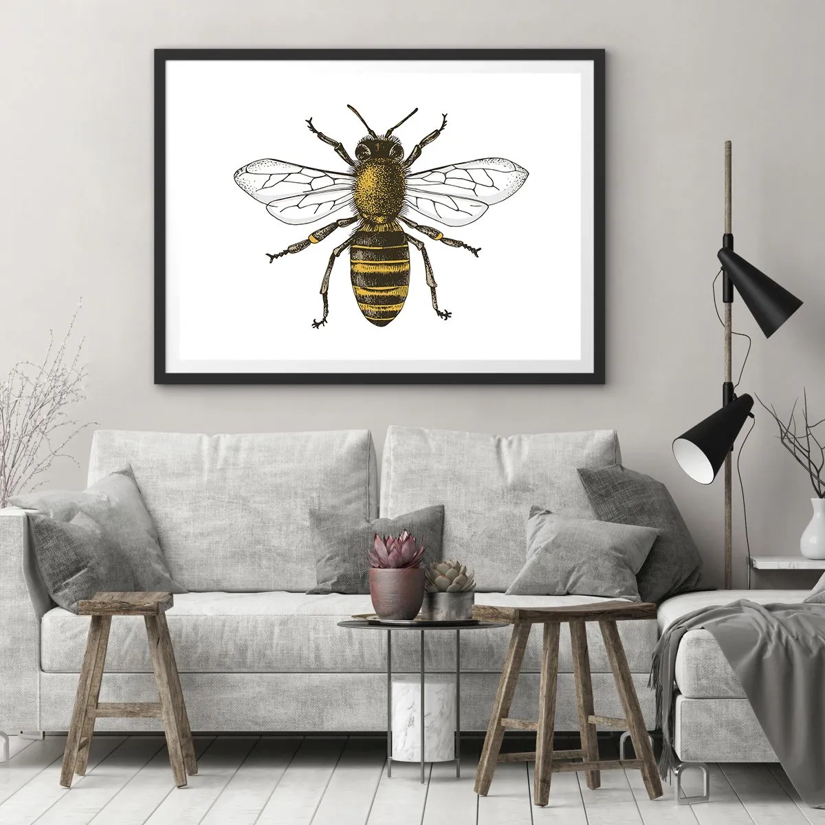 Poszter fehér keretben - Gyönyörű és jó - 40x30 cm