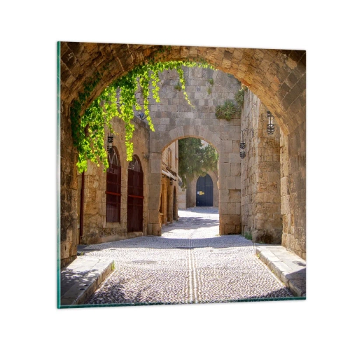 Üveg kép - A menet hamarosan megjelenik - 70x70 cm