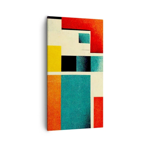 Vászonkép - Geometrikus absztrakció - jó energia - 55x100 cm