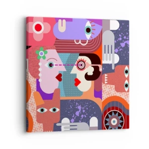 Vászonkép - Szemtől szembe - 30x30 cm