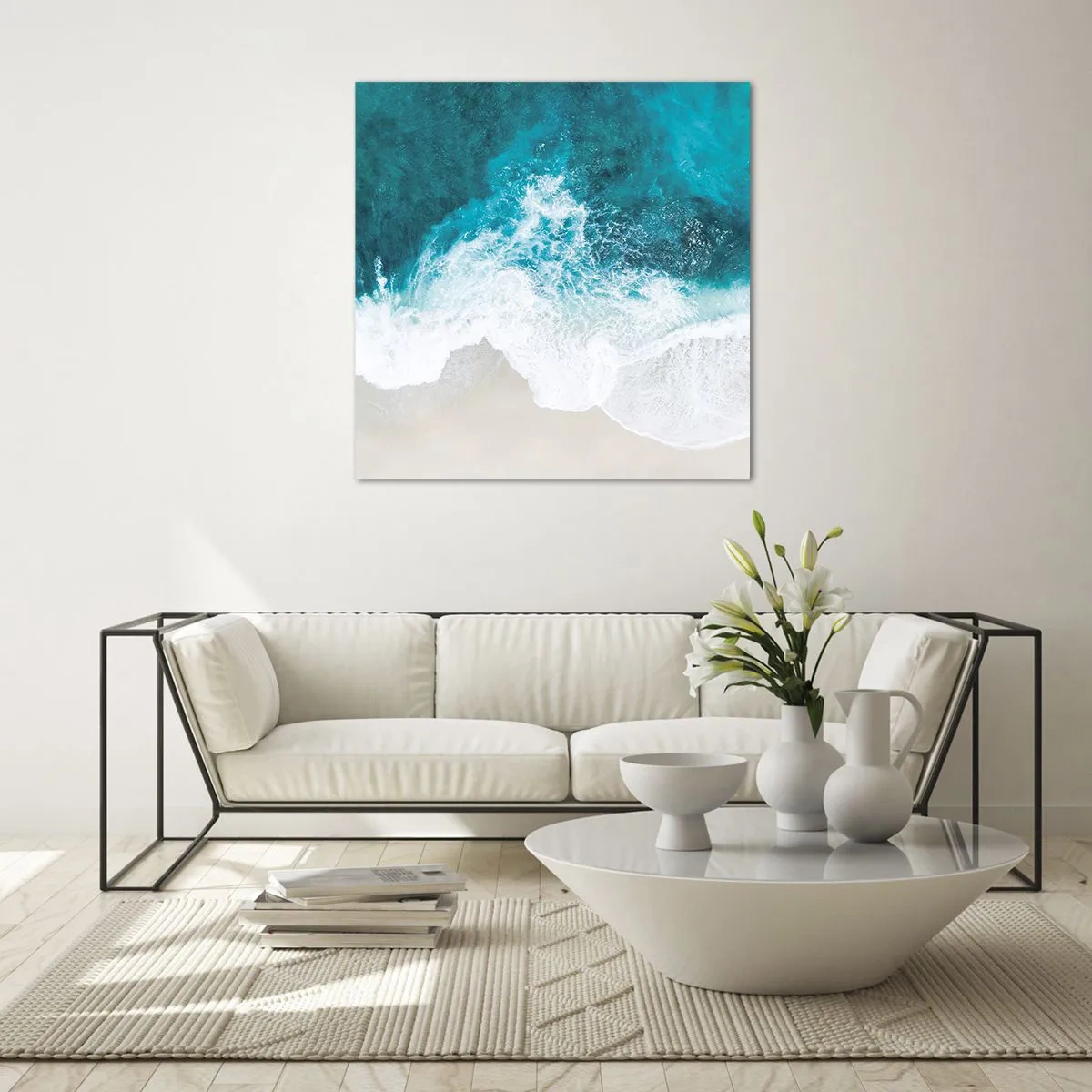 Üveg kép - Természetes simogatás - 40x40 cm