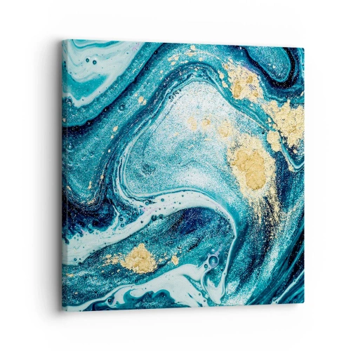 Vászonkép - Kék örvény - 30x30 cm