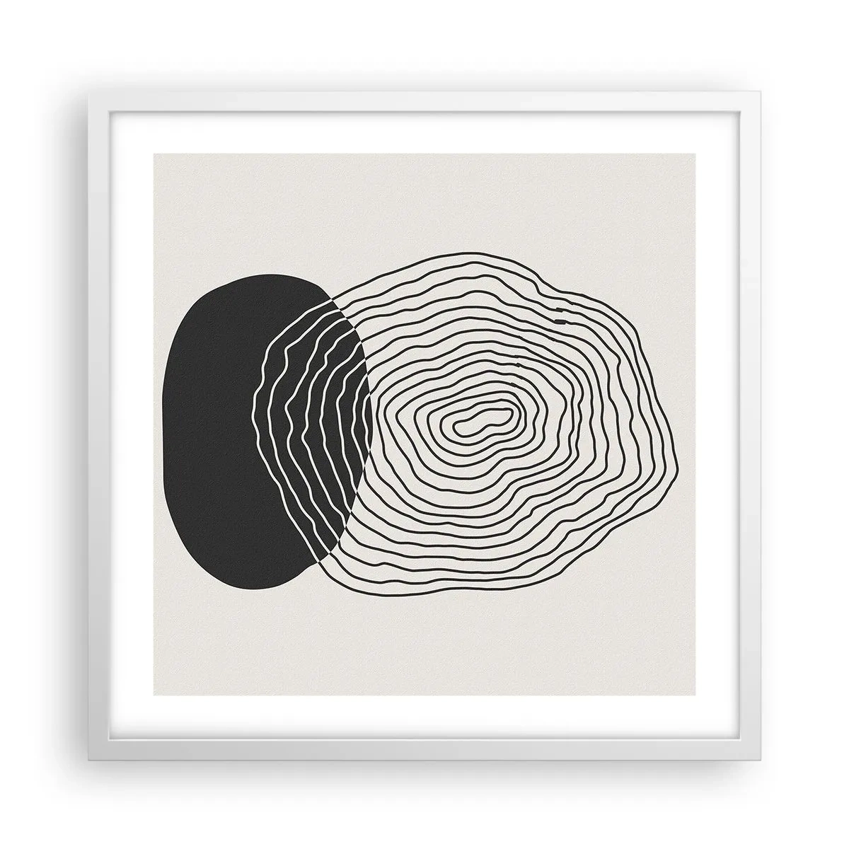 Poszter fekete keretben - Létezés és rángatózás - 50x50 cm