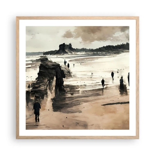 Poszter világos tölgy keretben - Megidézett - 60x60 cm