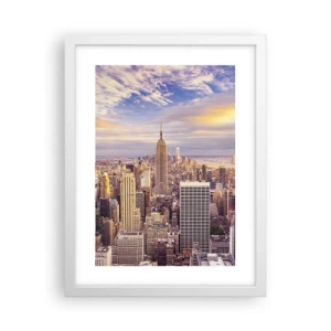 Poszter fekete keretben - Elérni a felhőket - 30x40 cm