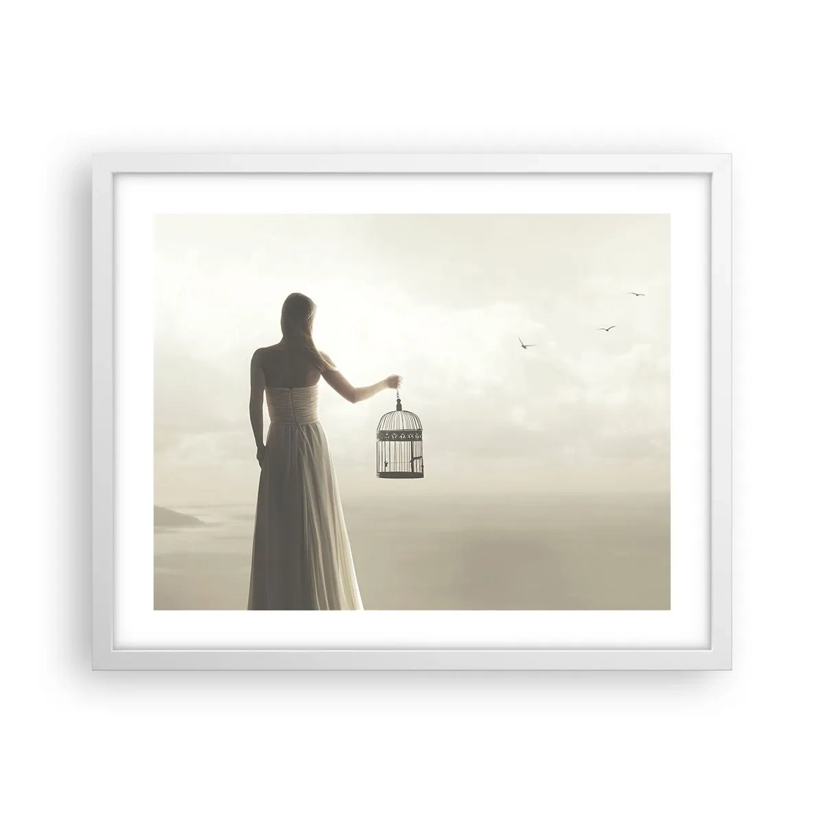 Poszter fekete keretben - Légy szabad - 50x40 cm