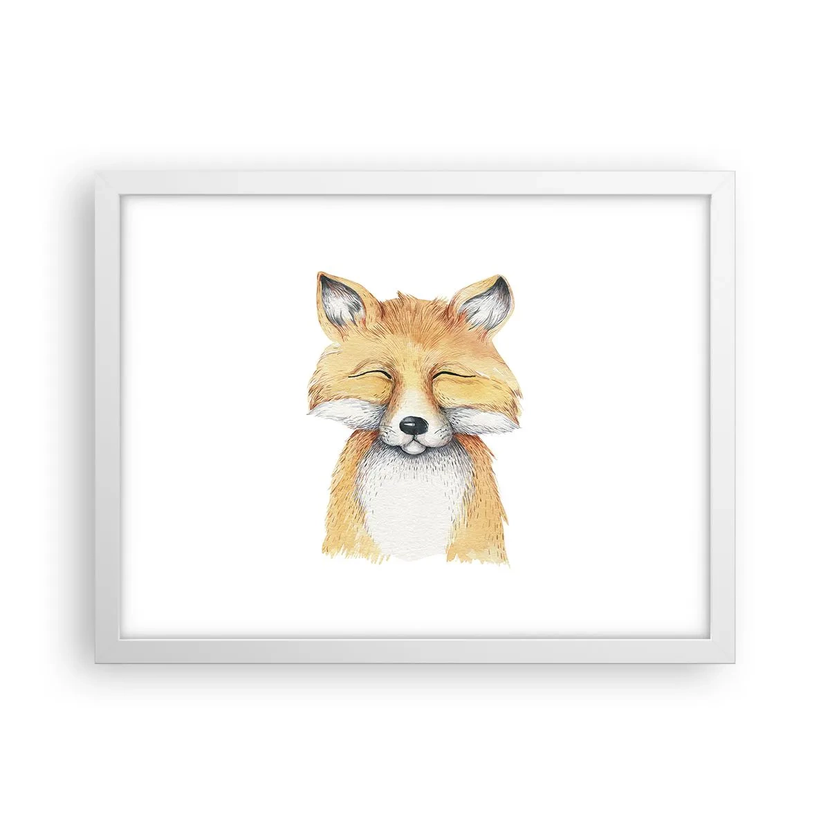 Poszter fekete keretben - Róka hangulatok - 40x30 cm