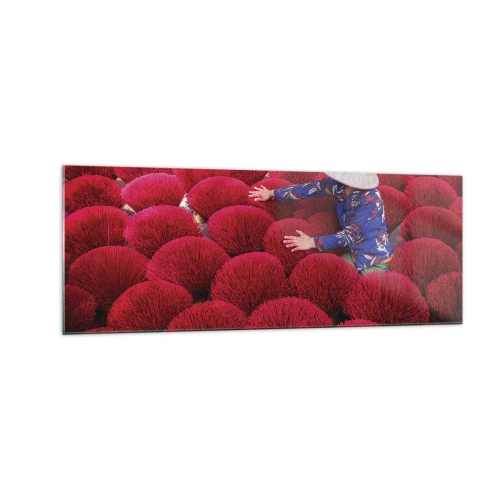 Üveg kép - A rizsföldön - 140x50 cm