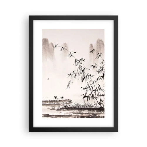 Poszter fehér keretben - A rizsföldek csendje - 30x40 cm