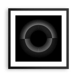 Poszter fehér keretben - Fekete Nap - 40x40 cm