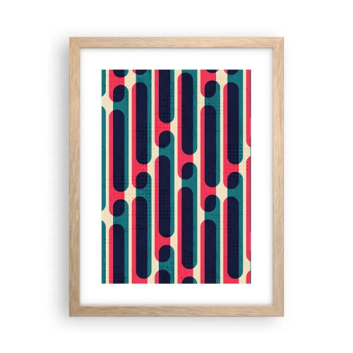 Poszter világos tölgy keretben - Mélységben és előre - 30x40 cm