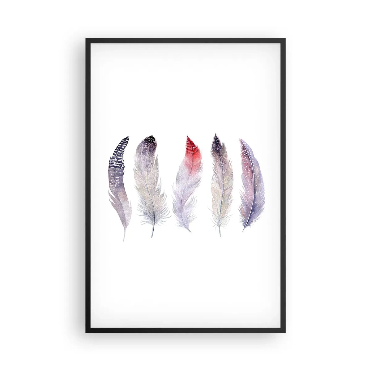 Poszter fehér keretben - Gyengéd, mint a sokszínű köd - 61x91 cm