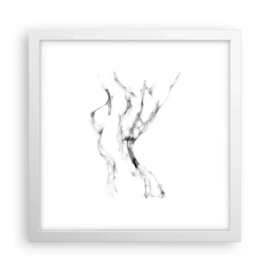 Poszter fekete keretben - Gyönyörű és erős - 30x30 cm