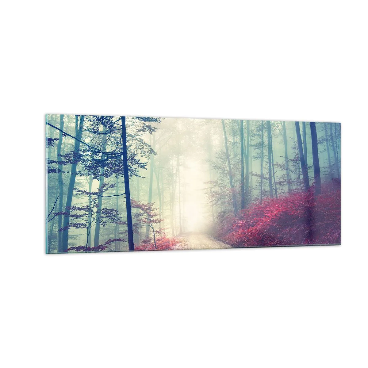 Üveg kép - Milyen jó felkelni hajnalban - 100x40 cm