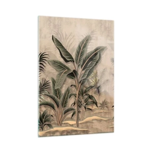 Üveg kép - Gyarmati stílusú metszet - 50x70 cm