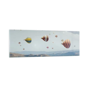 Üveg kép - Itt minden lehetséges - 90x30 cm