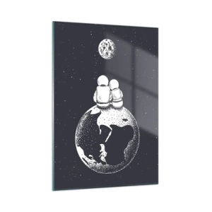Üveg kép - Egy kozmikus love story - 50x70 cm