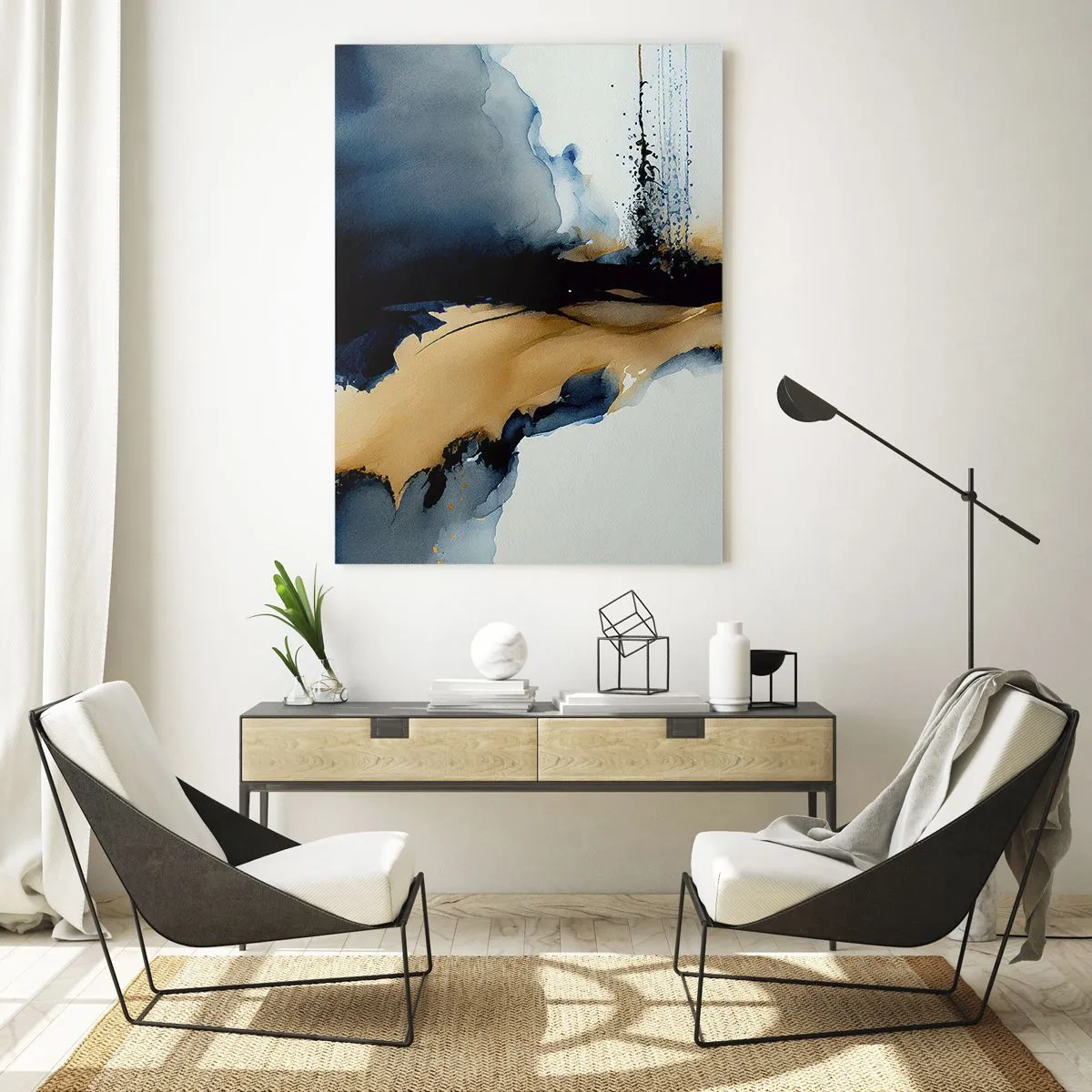 Üveg kép - A fátyol mögött - 50x70 cm
