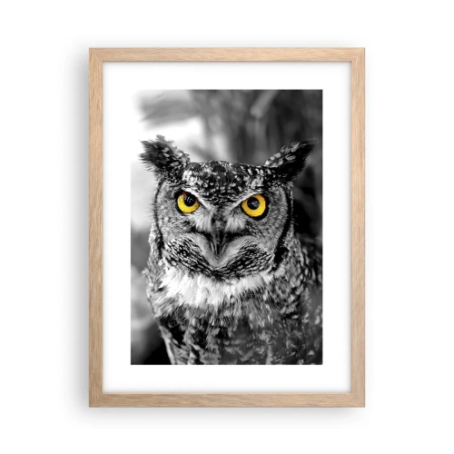 Poszter világos tölgy keretben - Semmi sem fog elbújni - 30x40 cm