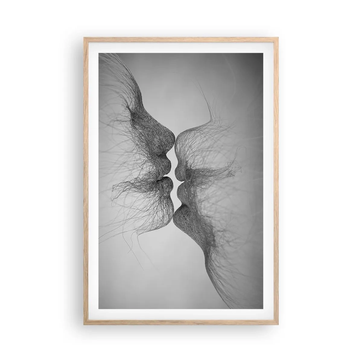 Poszter világos tölgy keretben - A szél csókja - 61x91 cm