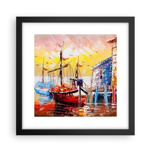 Poszter fehér keretben - Boldog visszatérés - 30x30 cm