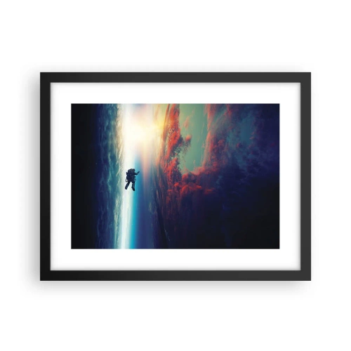 Poszter fehér keretben - Szembenézés az univerzummal - 40x30 cm